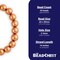The Bead Chest Natural 20mm Wooden Beads in Copper for Jewelry Making – Round Loose Wood Spacer Beads I Approximately 20 Beads